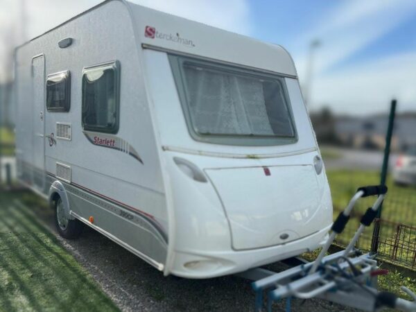 Caravane sterckeman Starlett 390 cp - deplace caravane - porte velos - auvent