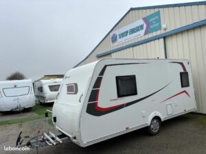 Caravane sterckeman starlett 450 LJ comfort - 2019 - déplace caravane - lits jumeaux - store banne