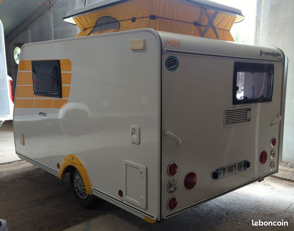 Caravane mini silver frestyle 290 trigano annee 2020 - edition limitee - grand couchage 2 personnes – Image 3