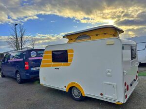 Caravane mini silver frestyle 290 trigano annee 2020 - edition limitee - grand couchage 2 personnes