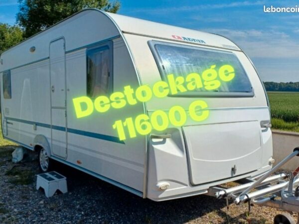 Caravane adria altea 512up annee 2012 - deplace caravane - solette - porte-velos