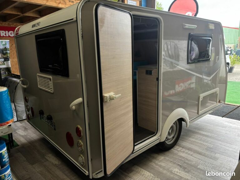 Mini caravane - Mini Silver 290 Freestyle 2023 -  faible ptac 750 kg - annee 2023 - ultra compact - faible prise au vent