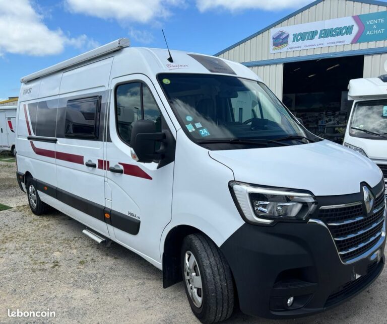 Fourgon amenage rimor hera 95 annee 2022 - lits jumeaux - store banne -28337 km