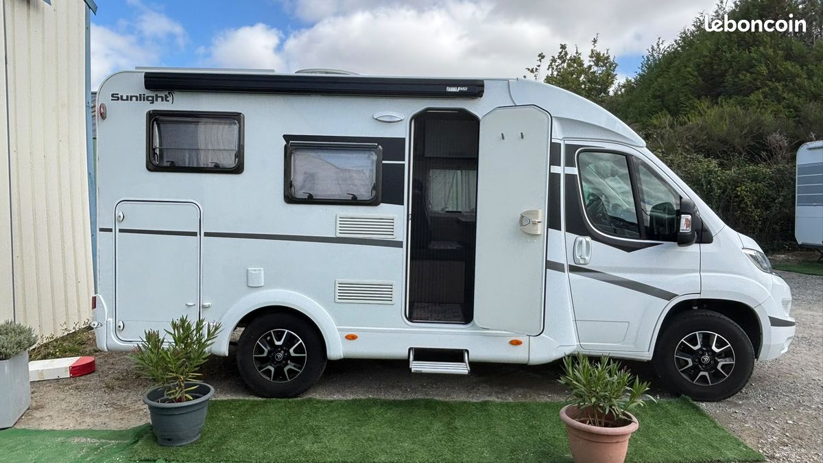 Camping car sunlight v60 mjet 120 ch compact - porteur citroen - longueur 5m95 - store flama - 20000km - 2020 – Image 11